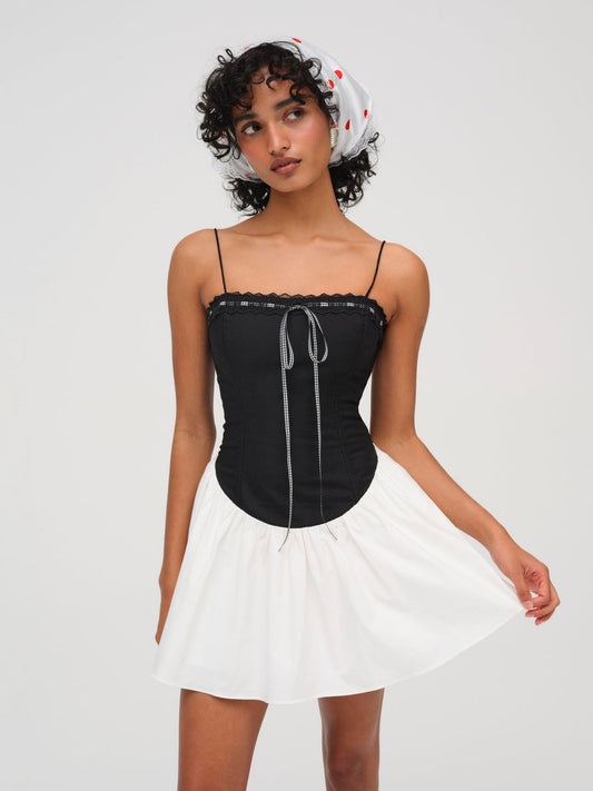 Annabella Mini Dress — Black