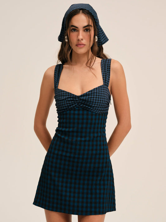Blue River Mini Dress — Navy