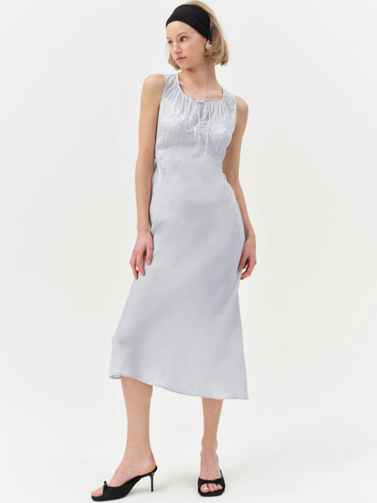 Madalie Midi Dress — Blue