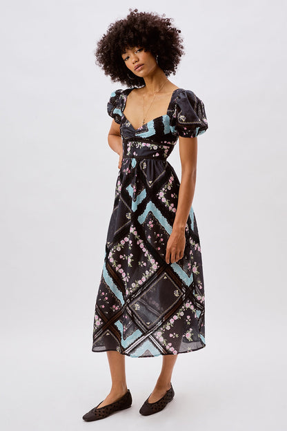 Margaret Midi Dress — Black