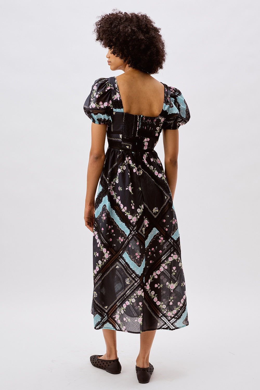 Margaret Midi Dress — Black