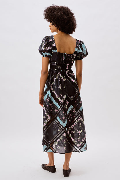 Margaret Midi Dress — Black