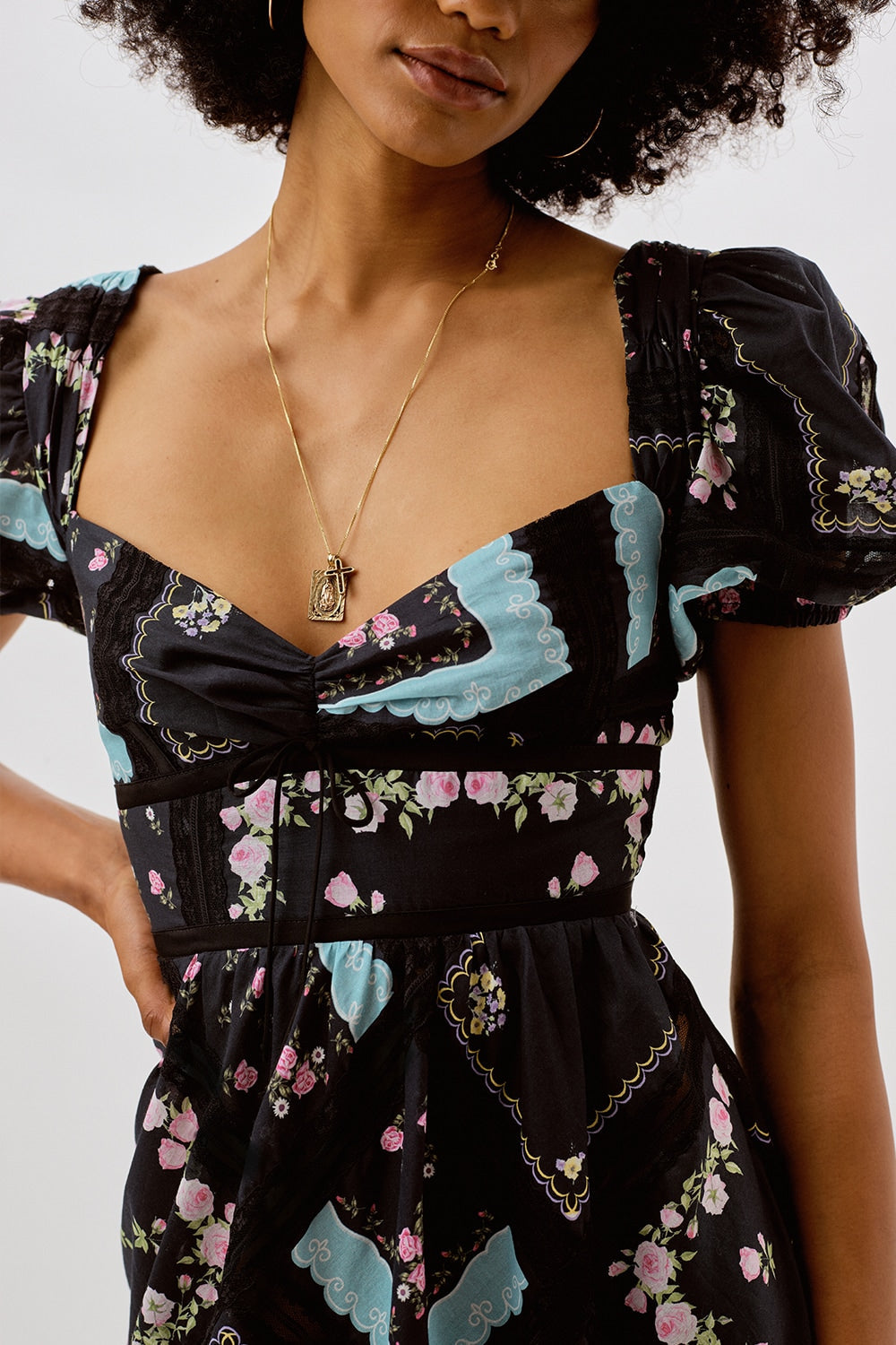 Margaret Midi Dress — Black