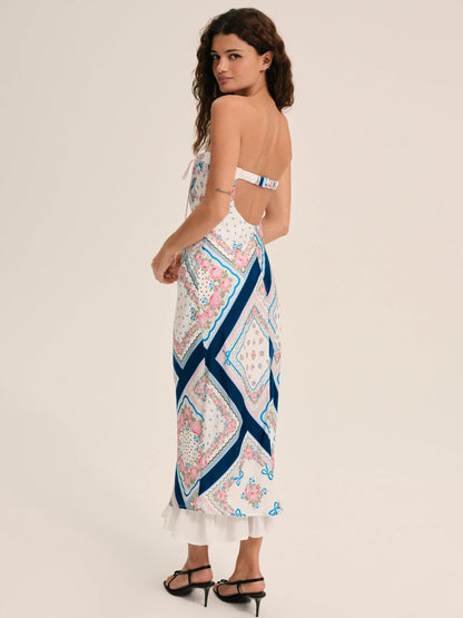 Daisy Mae Midi Dress — Blue