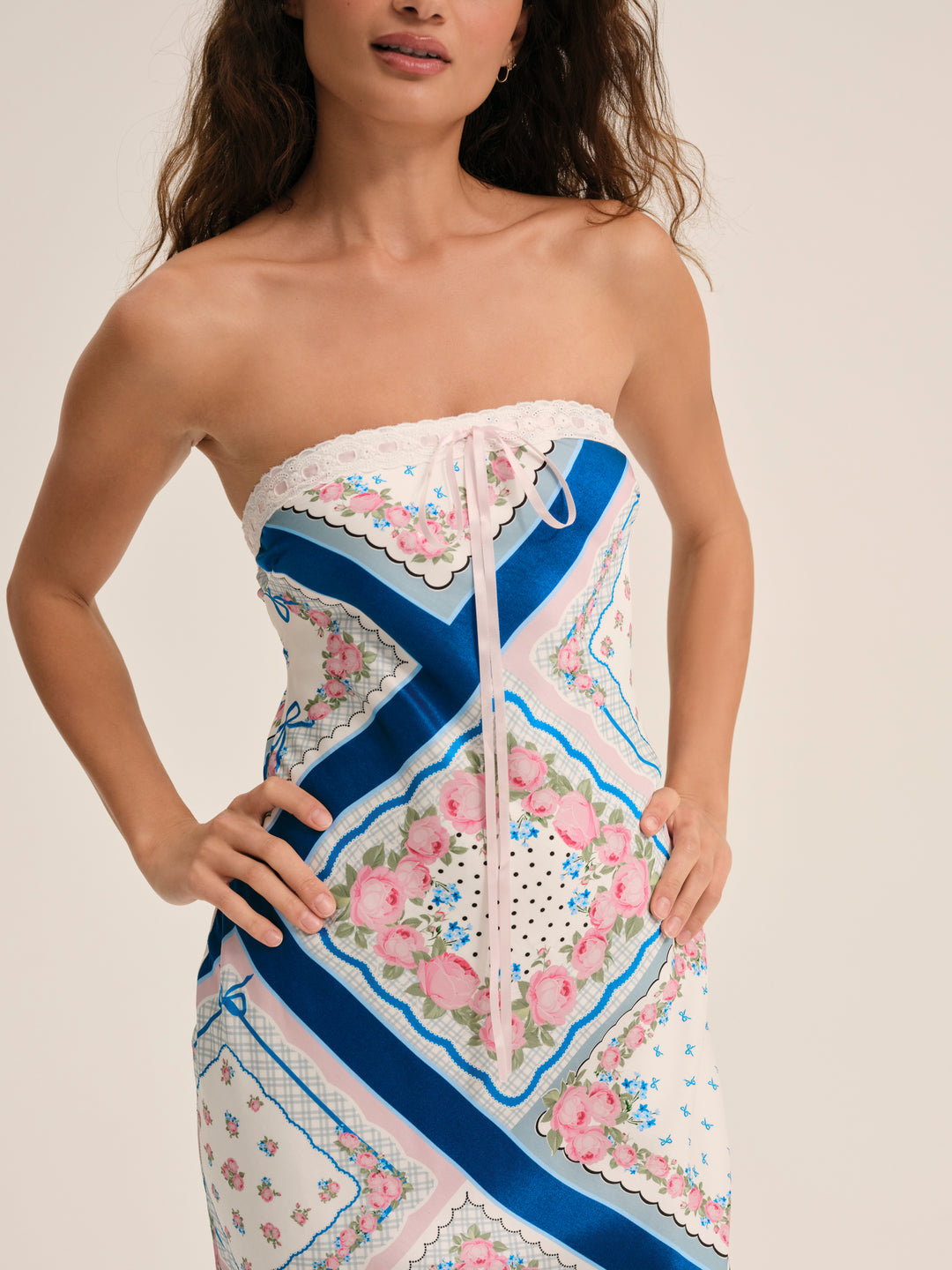 Daisy Mae Midi Dress — Blue