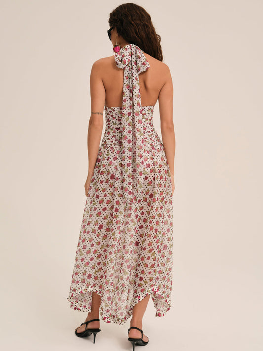 Betty Bud Maxi Dress — White