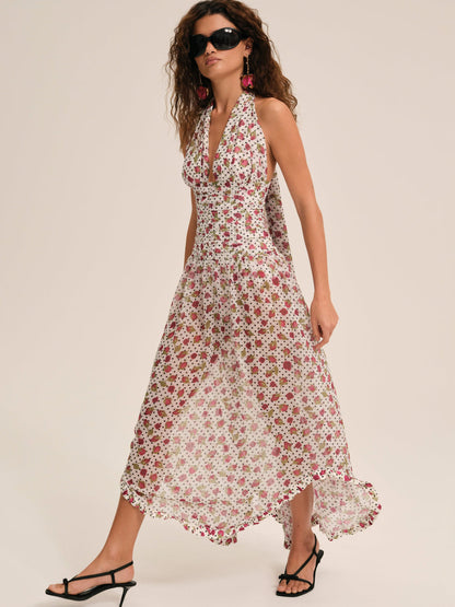 Betty Bud Maxi Dress — White