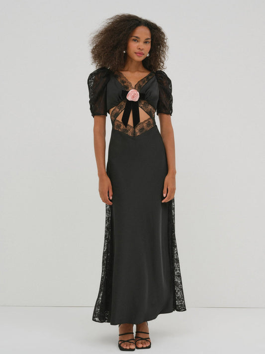 Corinne Maxi Dress — Black